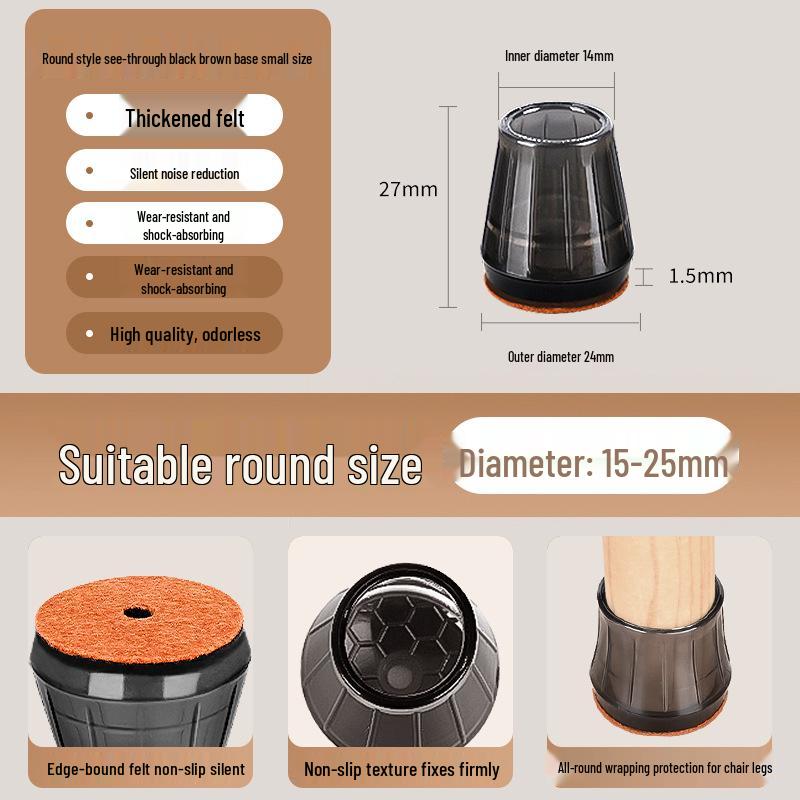 Silicone Chair and Table Leg Covers - Silent, Non-Slip Protection for Furniture