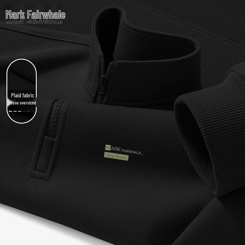 

Мужской свитшот Mark Fairwhale в американском стиле на молнии до середины, со стойкой 3XL