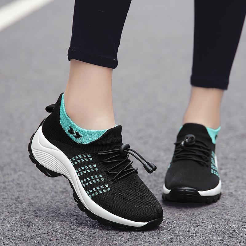 Lady Large Size High Elastic Socks Shoes Women Outdoor Fashion Running Sneakers