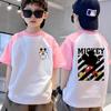 T-shirt short sleeved shirt with unique print, suitable for boys and boys summer tops