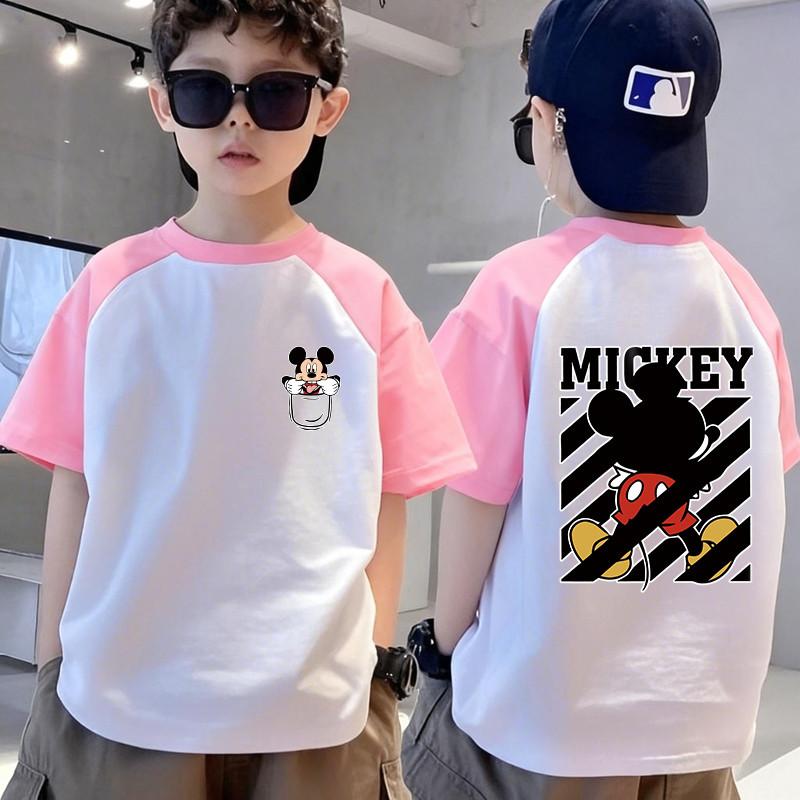 

T-shirt short sleeved shirt with unique print, suitable for boys and boys summer tops 140