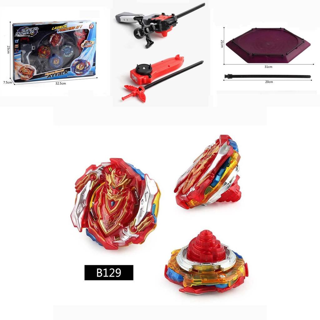 Premium Children's Plastic Metal Toy Boys' Beyblade Set With Launcher Grip And Arena