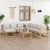 Day and Night - Day and Night 9-piece Garden Furniture Set with Impregnated Wood Cushions