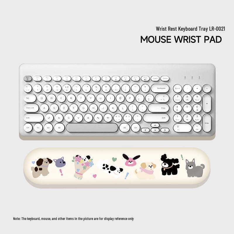 Cute Happy Fishing Wrist Support Mouse & Keyboard Pad for Office