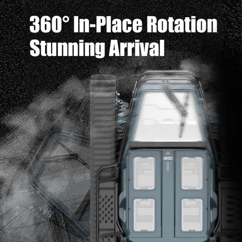 Çocuklar İçin Tam Ölçekli Paletli Tank JJRC C8812 2.4G Uzaktan Kumandalı Araba 360° Dönüşlü Drift RC Model Arazi Aracı Erkek Hediye