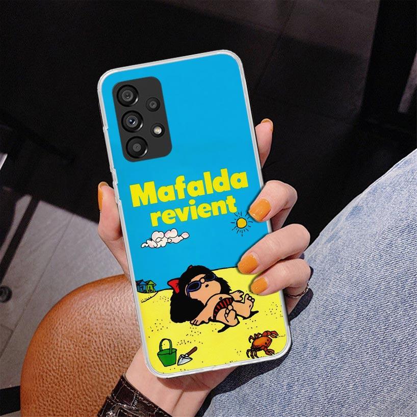 Mafalda Cartoon Phone Case For Samsung Galaxy A17 A16 A15 A14 A13 A57 A56 A55 A54 A53 A37 A36 A35 A34 A33 A26 A25 A24 A23 Galaxy