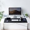 Big Mouse Pad for And Rollable And Portable, Non-Slip Base, PU Leather Easy to Clean, Portable, Black, Large Size, Desk Mat 90*40