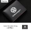 RUN1 For Volkswagen VW Carbon Fiber Car Men's Card Bag Storage With Multiple Cards Polo Jetta Sagitar Magotan Passat B5 B6 B7 CC