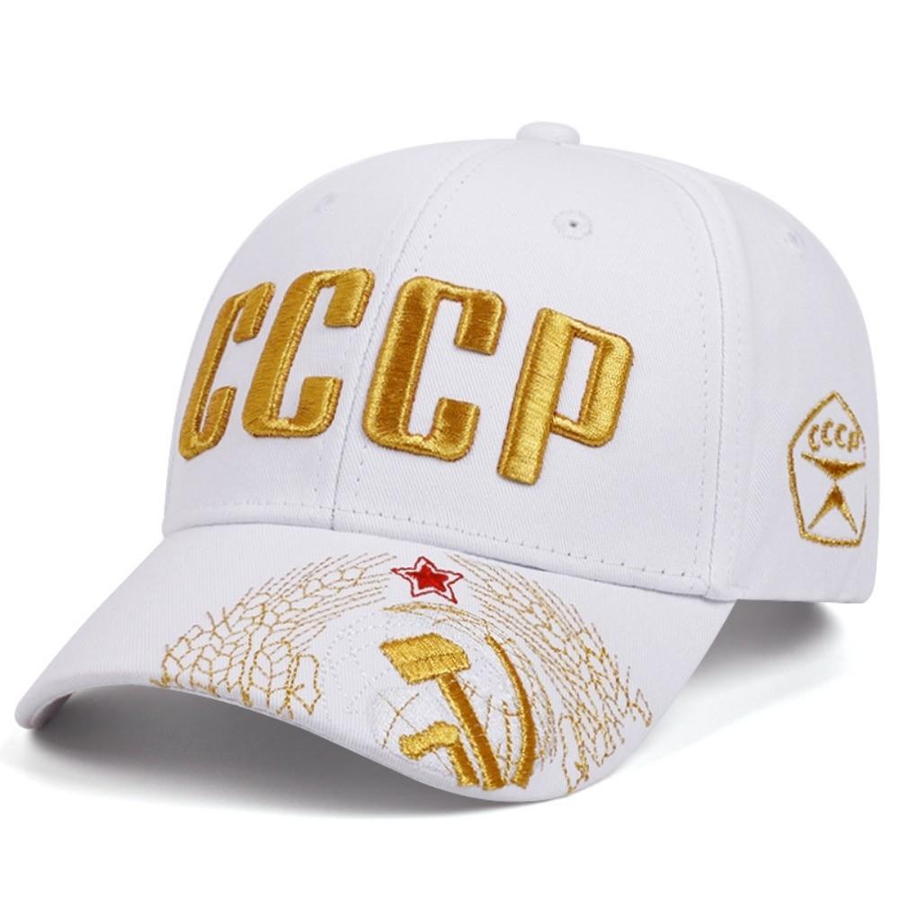 Russian National Emblem CCCP Embroidered Baseball Cap Hip Hop Adjustable Peaked Cap Cotton Snapback Caps For Man Women Unisex