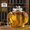 ZISIZ Horizontal Glass Fermentation Jar with Tap