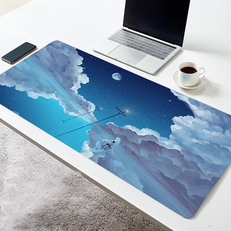 Sky Cloud Mousepad Gaming Accessories Color Computer Laptop Keyboard Pad New Large Nonslip Rubber Carpet Office Blue Mouse Mat