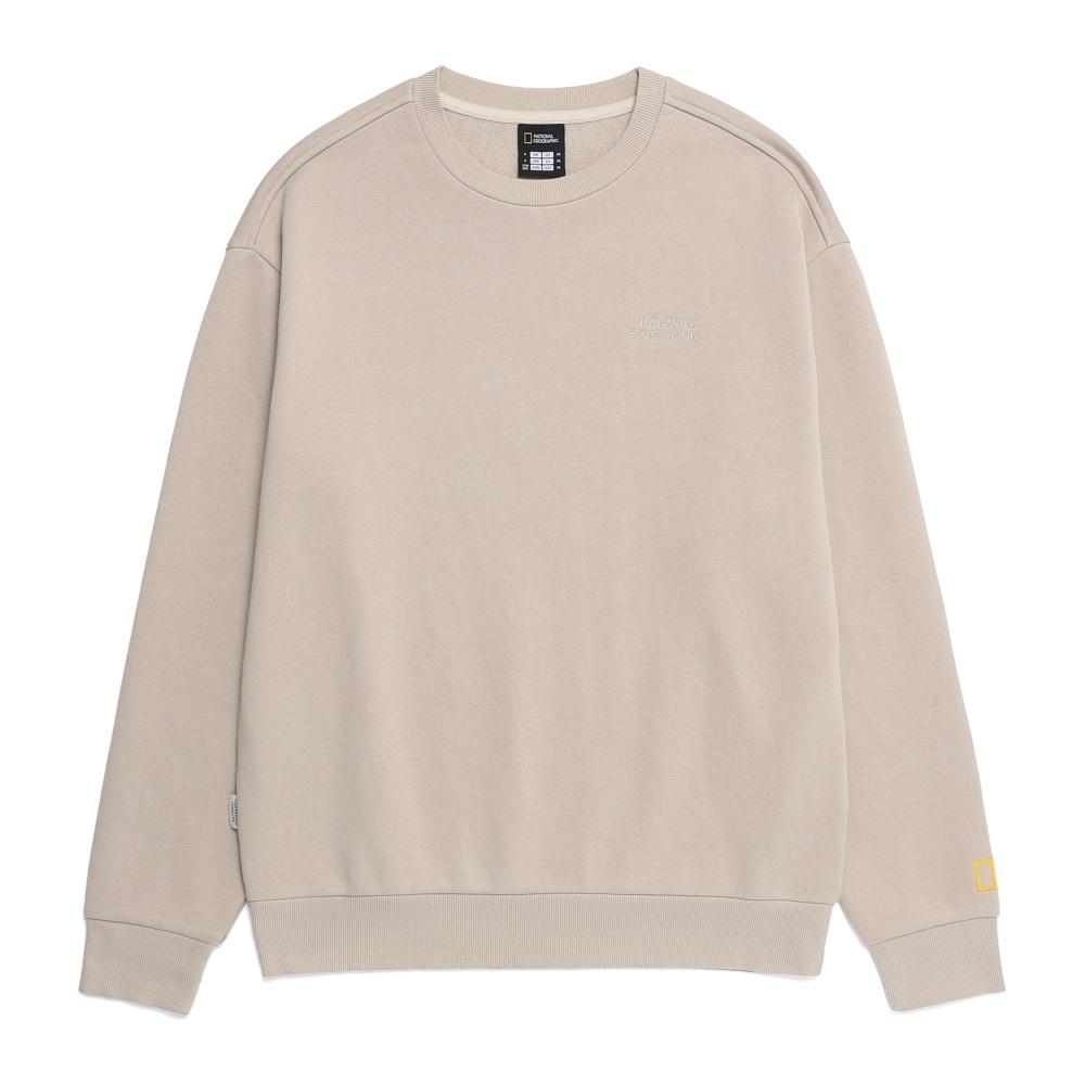 NATIONALGEOGRAPHIC N253Usw930 Animal Graphic Sweatshirt Mourning Beige