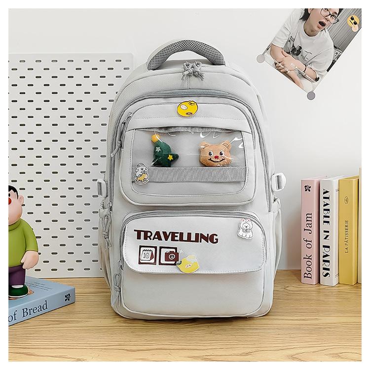 

Новый универсальный школьный рюкзак прочный, легкий и обременительный для учеников средней и старшей школы, а школьный рюкзак большой вместимости имеет высокую ценность.