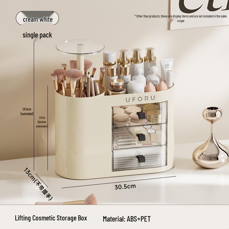 Luxuriöse Kosmetikaufbewahrungsbox: Multifunktionaler Organizer für Lippenstift & Hautpflege auf dem Schminktisch