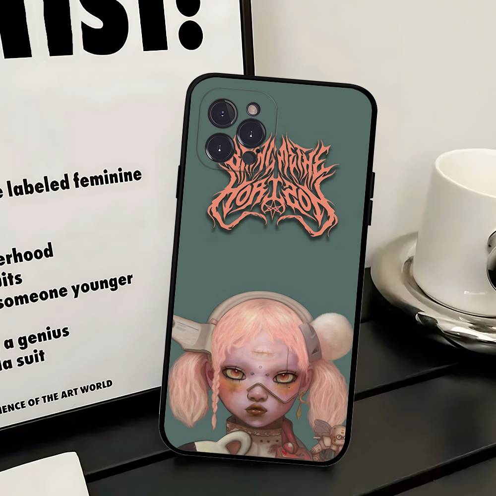 Etui na telefon Bring Me The H-Horizon do iPhone 17 16 15 14 13 12 11 Pro Max Plus Mini Miękkie Czarne Pokrowiec
