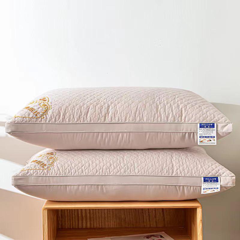 Mulberry Embroidered Single Pillow Core One Piece Can Be Washed Adult Neck Protection Pillow