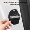 High-quality Matte Car Door Lock Cover Auto Emblems Case For Tesla Model 3 Model X Y Style Roadster Accessories
