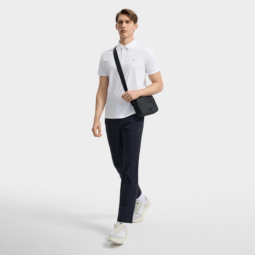 New FILA WHITE Polo Shirt Men's Standard White F11M533110F-WT