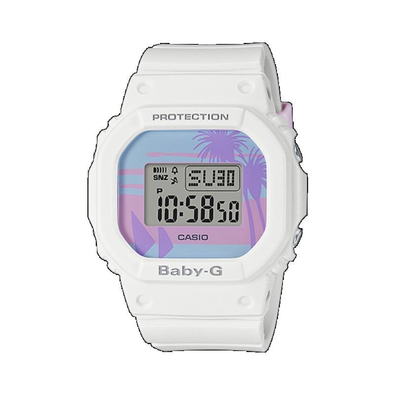 

Casio Men s Resin 200M Water Resistant Shock Resistant Alarm Quartz Watch BGD-560BC-7 белый