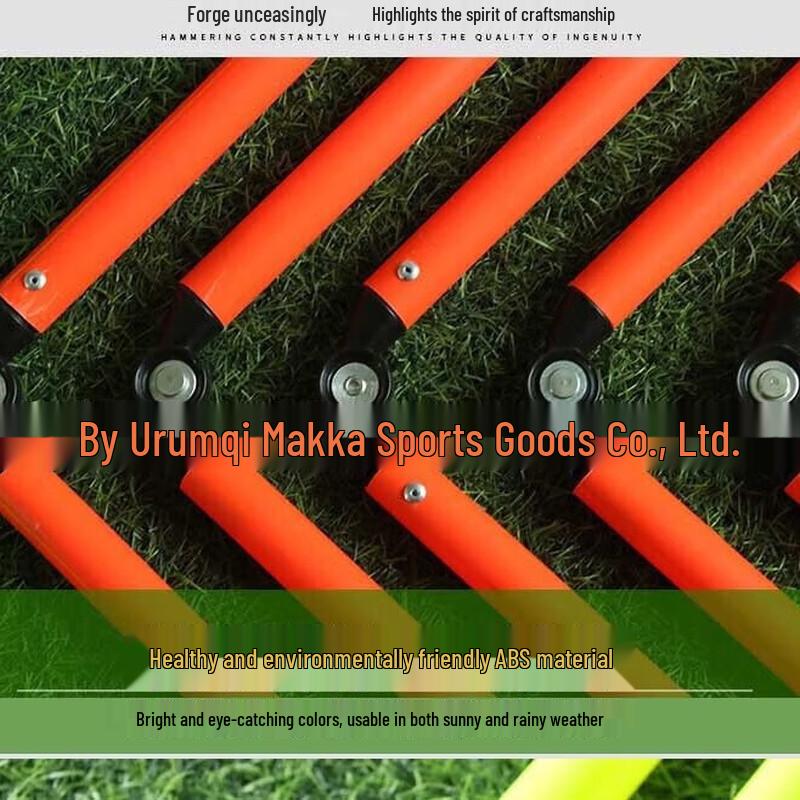 WEZHO Folding Soccer Training Marker Poles & Hurdle Kit