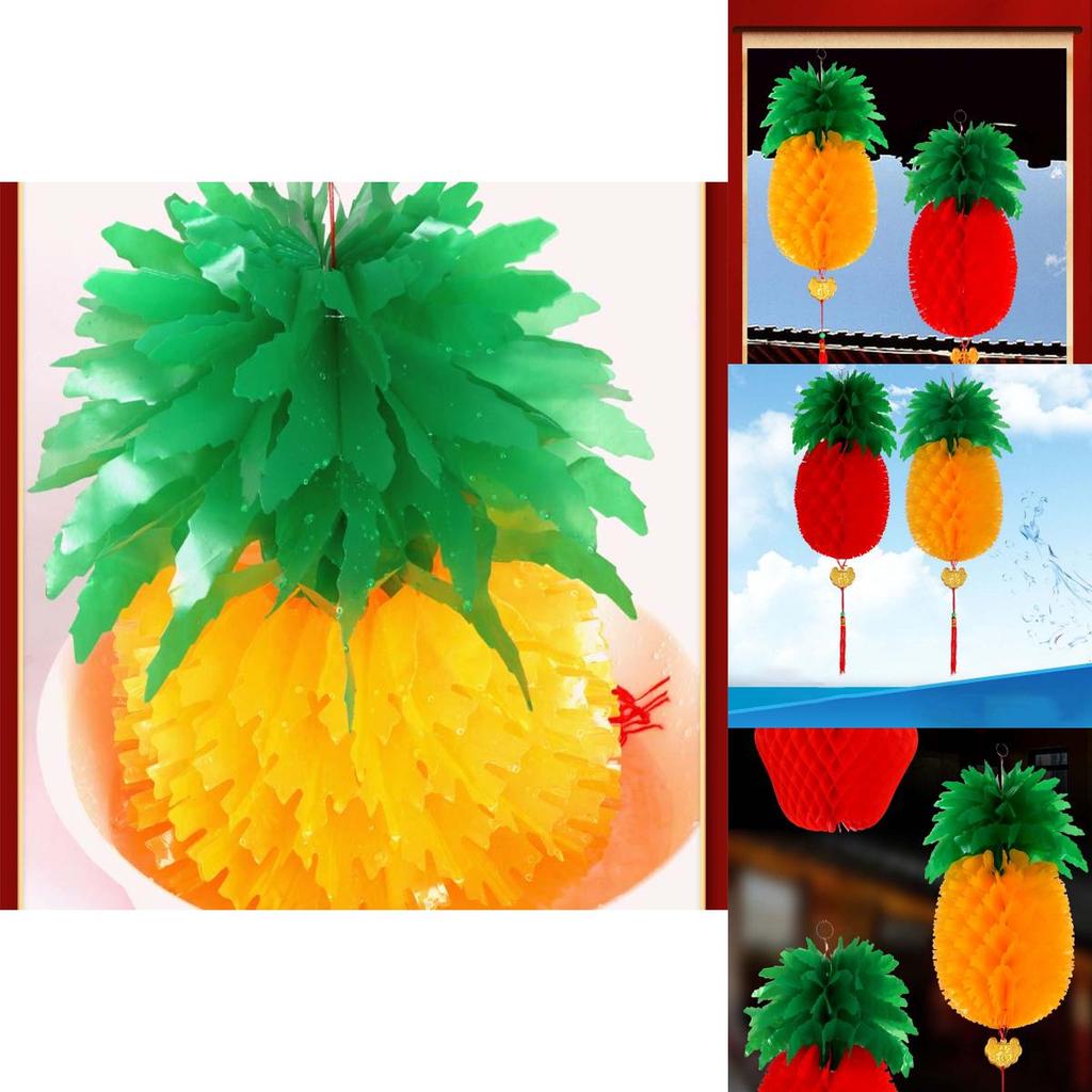 Vibrant Pineapple Apple Lanterns Perfect For Chinese New Year And Festive Home Decorations