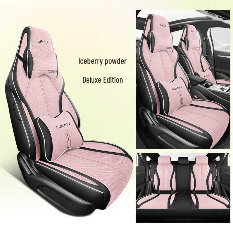 All-Season Linen Car Seat Covers for BYD Seal 06dmi - Breathable and Comfortable