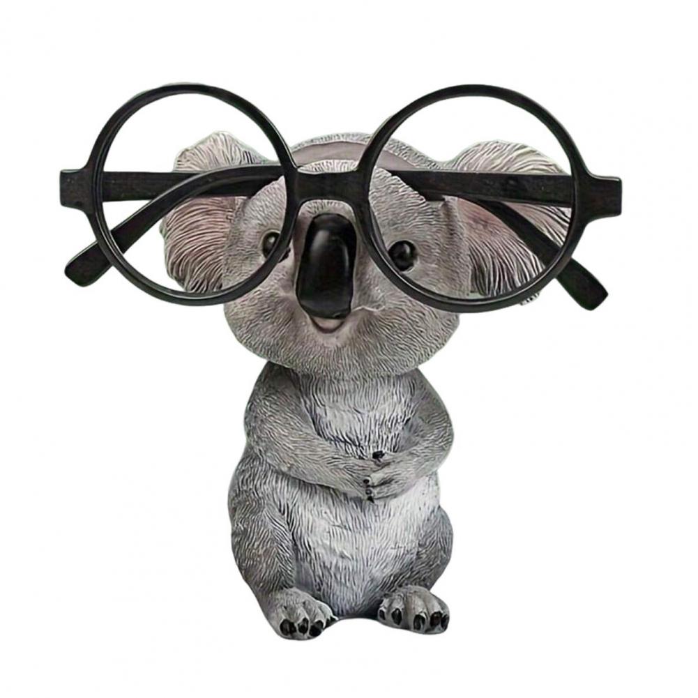 Koala Eyeglass Holder Desktop Glasses Organizer Resin Koala Glasses Holder Display Stand for Sunglasses Eyewear Cute Figurine