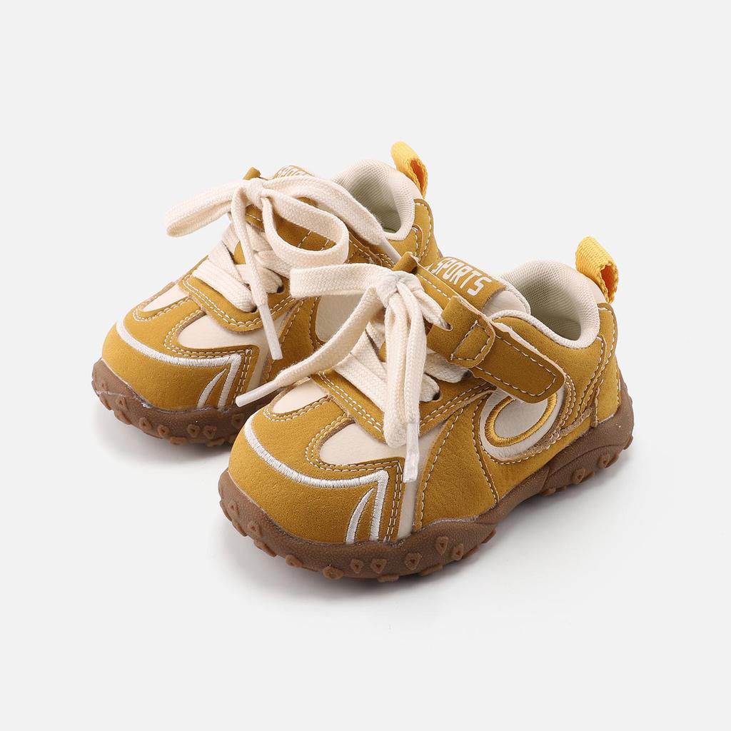 Embroidered Soft Sole Sports Shoes for Kids, 10 Months - 3 Years, Trendy Girls' & Boys' Spring Trainers