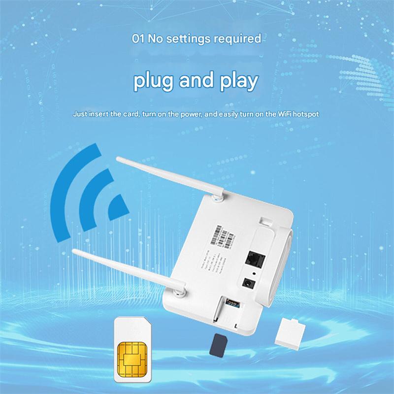 4G Wireless Router 300Mbps 4G Router Wireless Modem External Antenna With Sim Card Slot For Home Travel Work