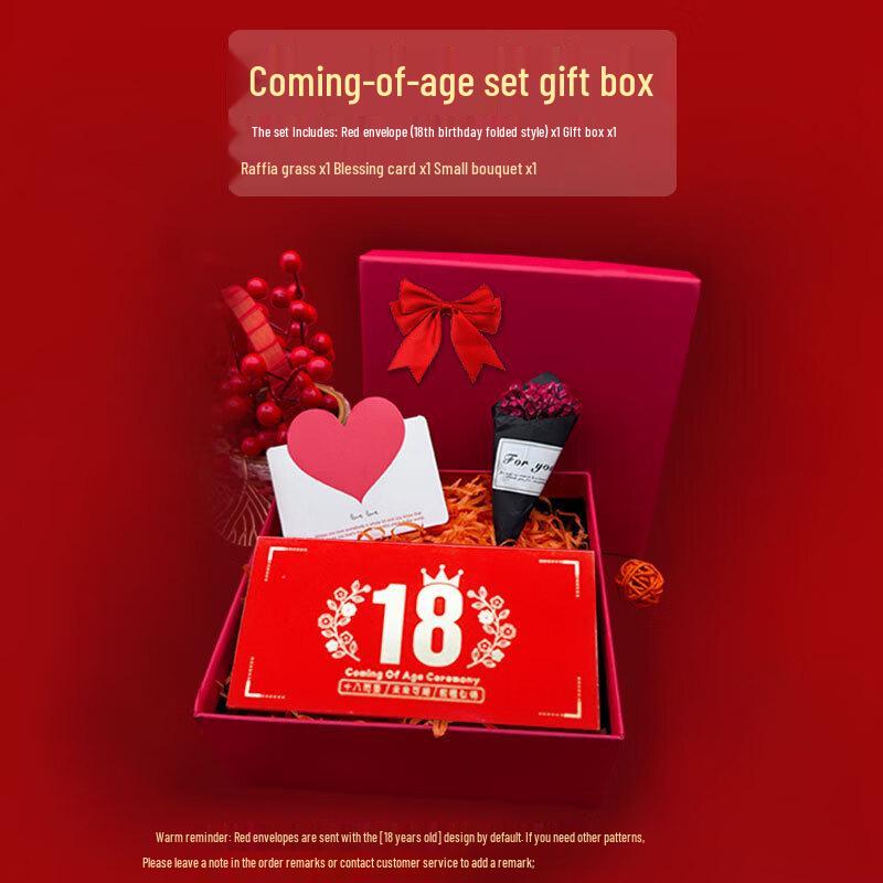 

Junshi 18th Birthday Foldable Red Envelope Gift Set