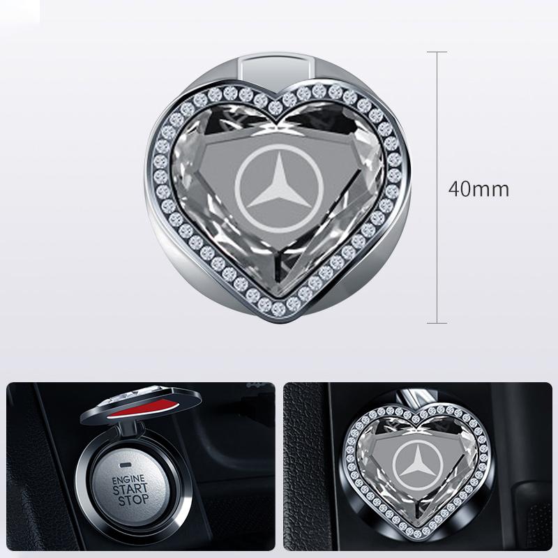 VRN2 1pcs Car Engine START Button Replace Cover STOP Switch Accessories For Mecedes BENZ All Series W204 W205 W251 W221 W176 W166