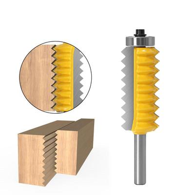 8mm Shank Raised panel"V"joint Bits Finger Joint Glue Milling Cutter for Wood Tenon Woodwork Cone Tenon Milling Tenoning Machine