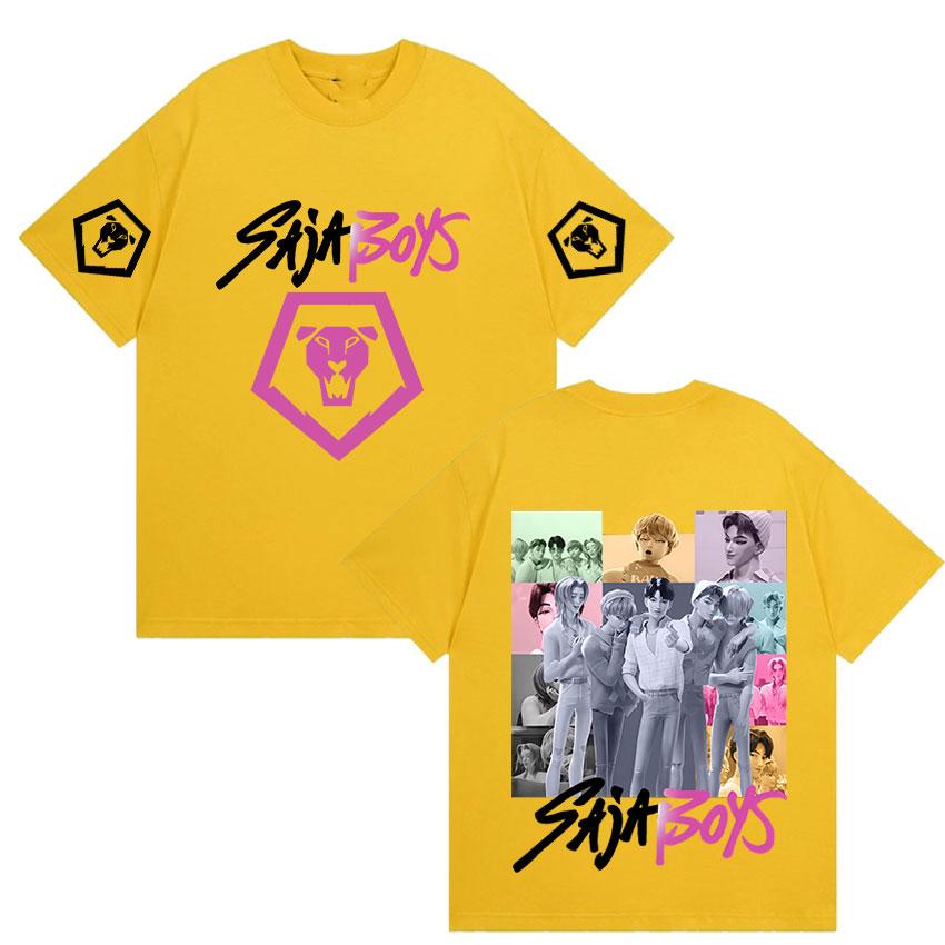 K-pop Saja Boys Demon Hunters 2025 Film Graphic T Shirts Men Women Aesthetic Fashion T-shirts Casual Oversized Short Sleeve Tees