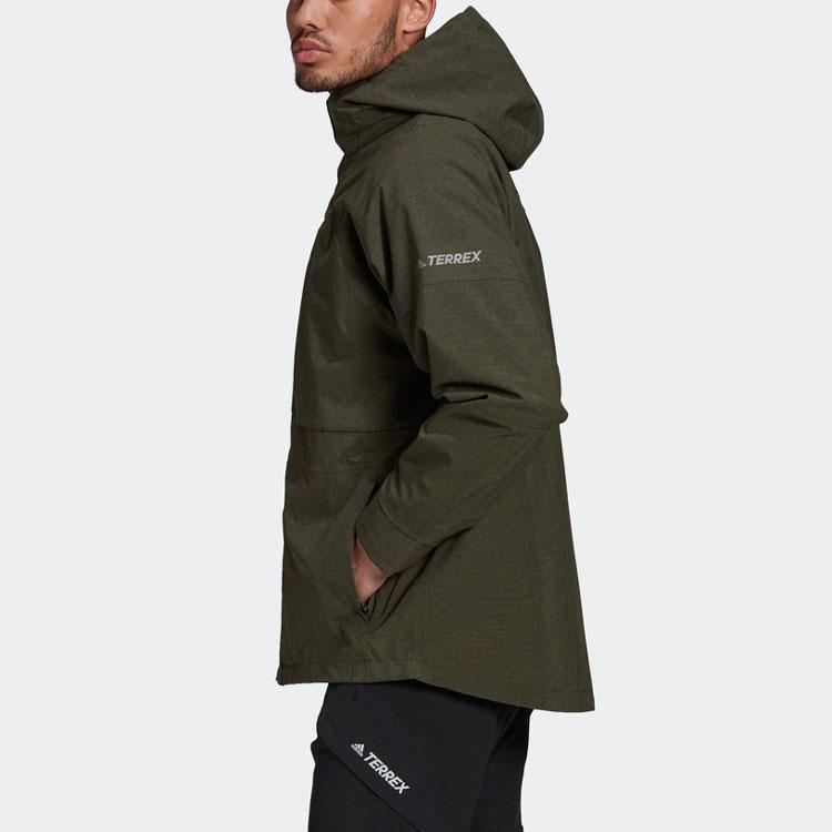 adidas Terrex Outdoor Warm 3-in-1 Kapuzenjacke Herren Oberbekleidung Grün GE9895