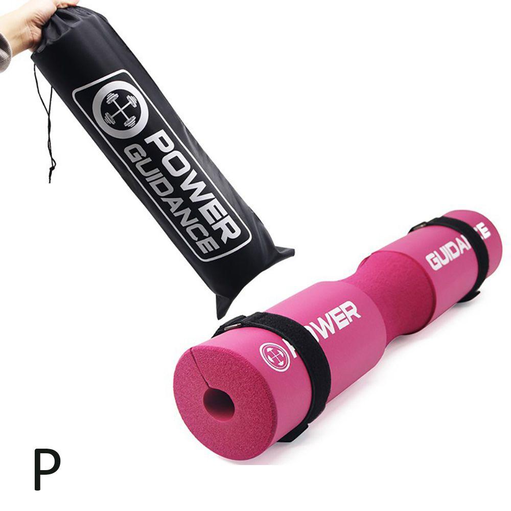 

Защита спины для тренажерного зала, наплечник, подушечка для штанги, фитнес-оборудование, защитный чехол для шеи розовый