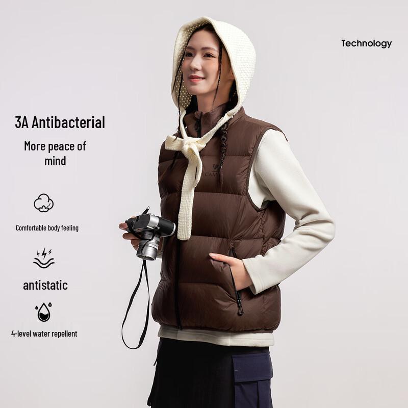 Camel Unisex Outdoor Down Puffer Vest