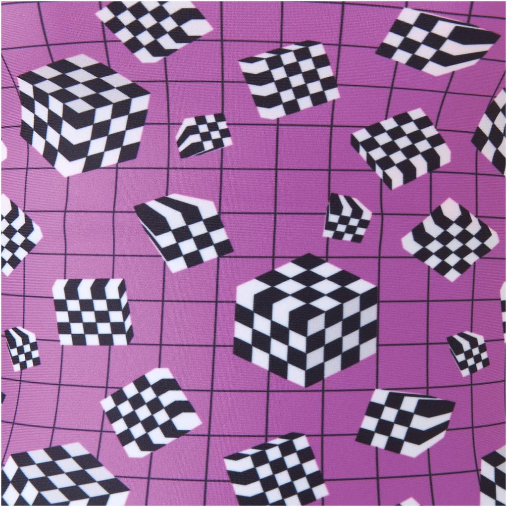 Mizuno EXER SUITS Medium Cut Swimsuit for Competitive Swimming and Training N2MA2766 Size L Women's [Ri Collection] 67 Purple,