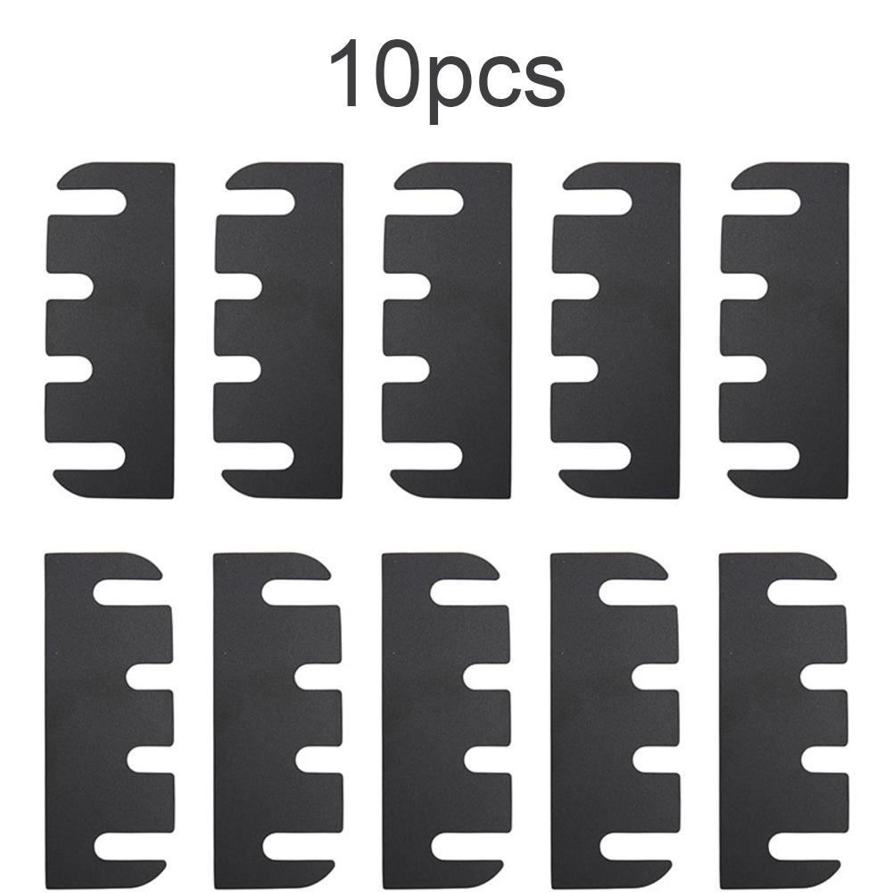 10Pcs Door Hinge Shims 0.030 Inch Thickness 4 Inch Hinge Shims For Door Hinge Repair Kit Black PVC Hinge Shim