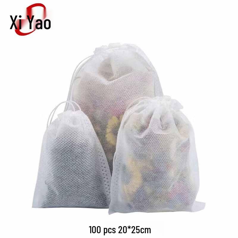 Xiyao Drawstring Filter Bags for Tea & Spices (100-Pack)