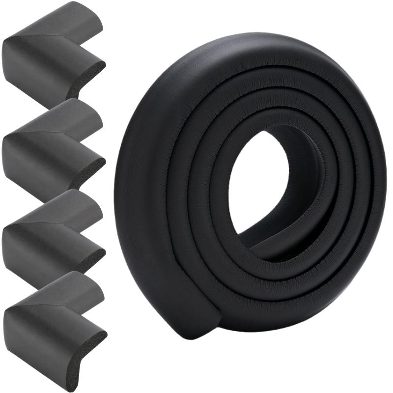 1Roll Baby Safety Table Corner Protector Strip with 4 Self Adhesive Corner Guards Soft NBR Foam Baby Proofing Edge Corner Guards
