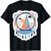 Sailboat With Dreamcatcher Elements, Colourful Design T-Shirt