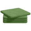 Seat Cushion Set 4 Pcs Light Green 40 X 40 X 3 Cm Velvet