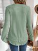 2025 Autumn Women's Long Sleeve Knit Pullover - Solid Color, European American Style, Versatile Round Neck