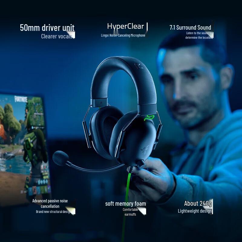 Razer BlackShark V2 X Wired Gaming Headset