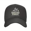 Forest Mountain Trees Baseball Cap Unisex Adjustable Durable Polyester Outdoor Hat