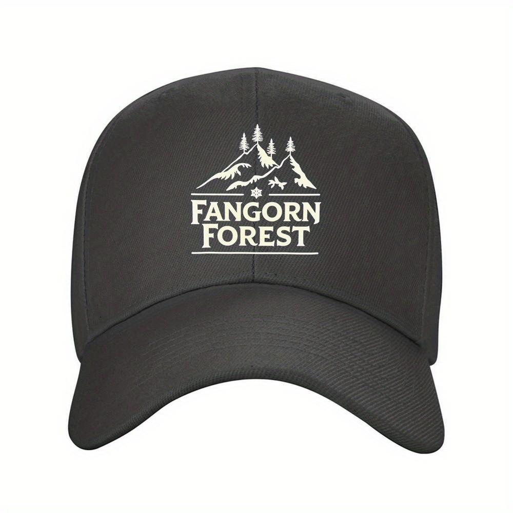 Forest Mountain Trees Baseball Cap Unisex Adjustable Durable Polyester Outdoor Hat