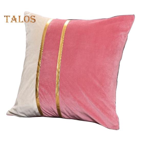 

Наволочка, плюшевая двухцветная наволочка, мягкий стильный декоративный чехол со потайной молнией для дома розовый