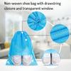 Travel Shoe Bags Large Shoe Storage Bag Portable Drawstring With Clear Window