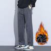Herren Elastische Gerade Geschnittene Fleecegefütterte Freizeithose - Trendy & Vielseitig