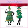 Festive Christmas Tree Dress-up Costume For Grownups Pictures Performances Gifts